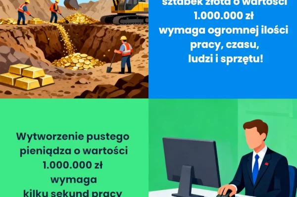 praca - złoto vs urzędnik